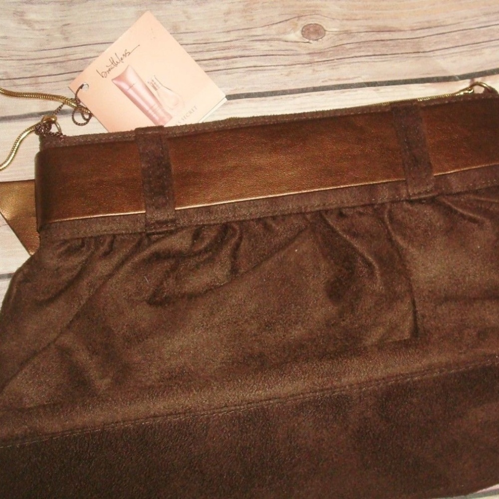 ⬇⬇ Nwt Victoria's Secret Brown Chocolate Bag Purse - Picture 4 of 7